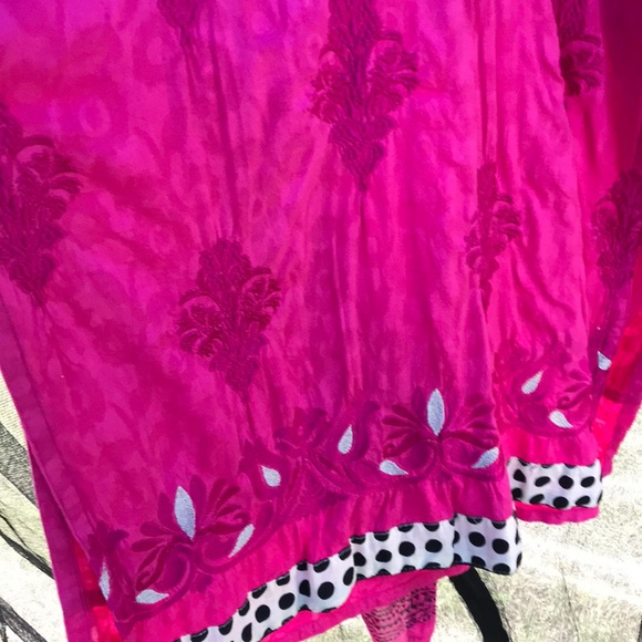 Vintage 80-90’s caftan pants scarf sarees set Sz M - Picture 3 of 8